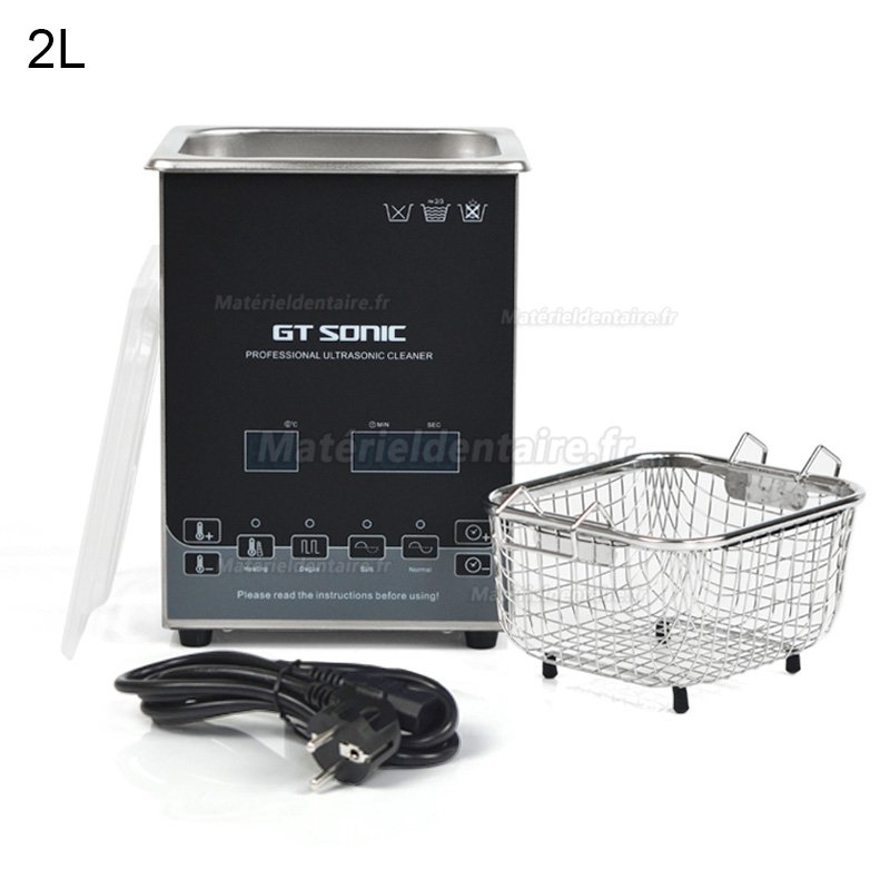 GT SONIC série D Nettoyeur à ultrasons numérique  2-27L 100-500W avec nettoyage à l'eau chaude